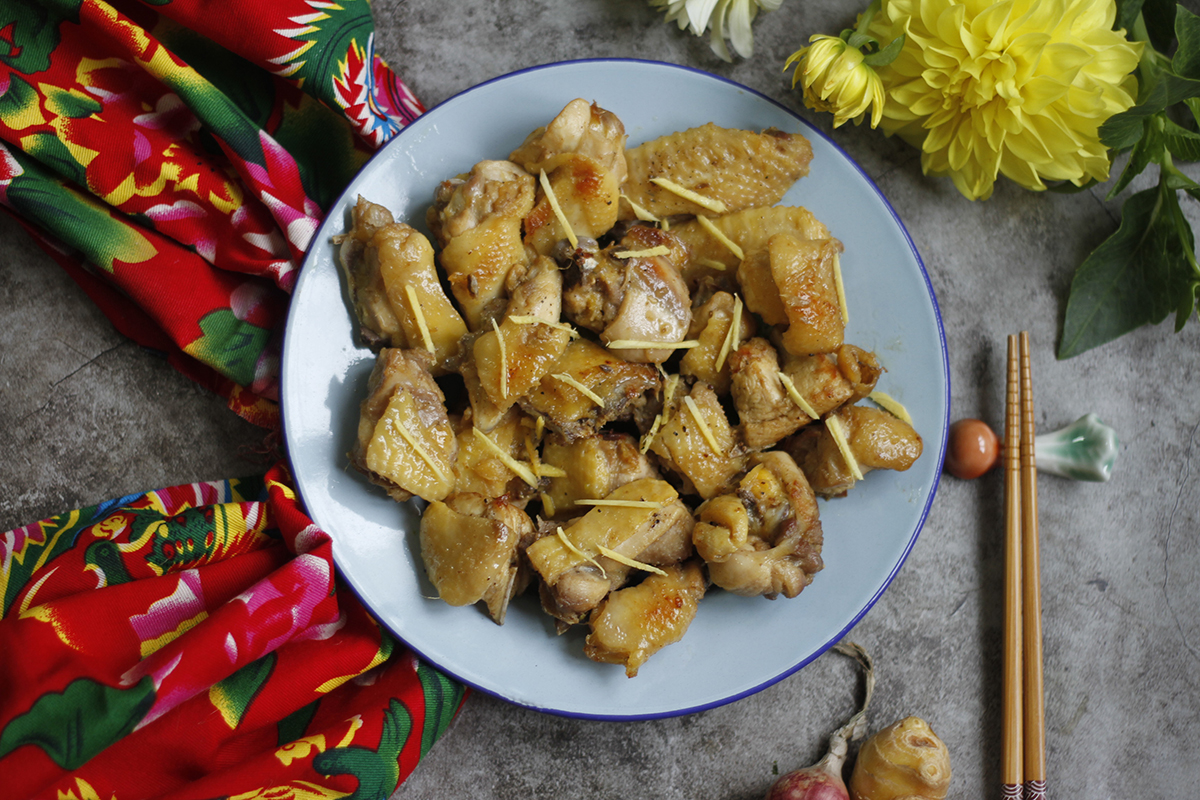 Cách làm gà kho gừng